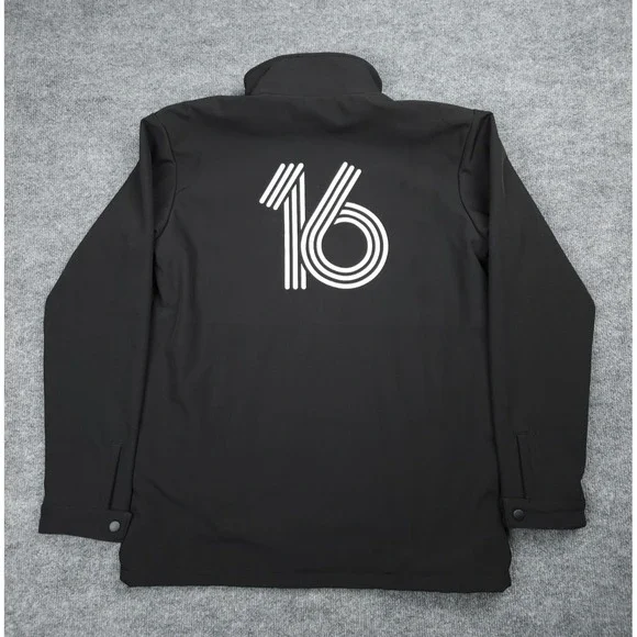 Apple WWDC16 Windbreaker Jacket Men's Large Black Full Zip High Neck